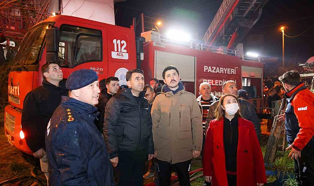 Vali Aygöl, yangın bölgesinde incelemelerde bulundu