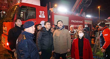 Vali Aygöl, yangın bölgesinde incelemelerde bulundu