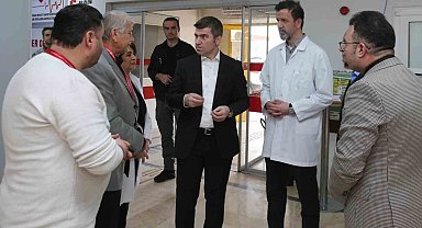 Vali Bakan'dan hastanede inceleme