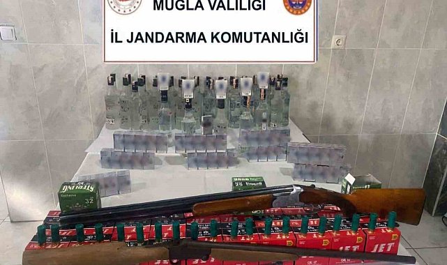 Yatağan'da kaçak alkol ve sigara operasyonu