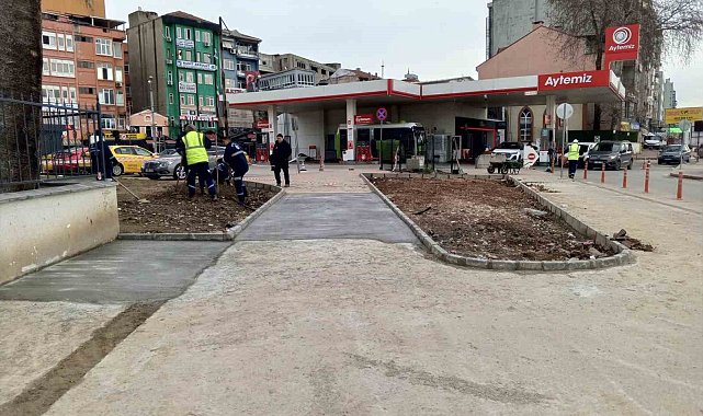 Yaya trafiğinde konforlu hale getiriliyor
