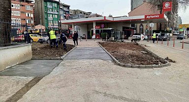 Yaya trafiğinde konforlu hale getiriliyor