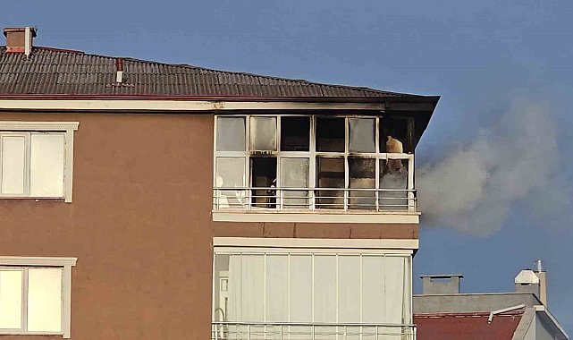 Yozgat'ta 17. katta çıkan yangın paniğe neden oldu