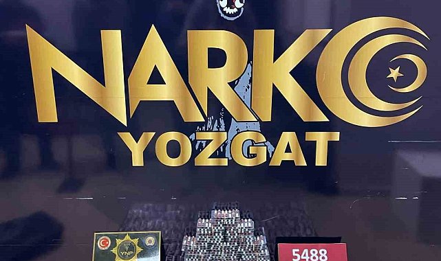 Yozgat'ta 5 bin 488 adet sentetik hap ele geçirildi