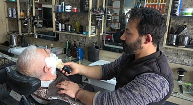 Yozgat'ta berberlerde bayram yoğunluğu yaşandı