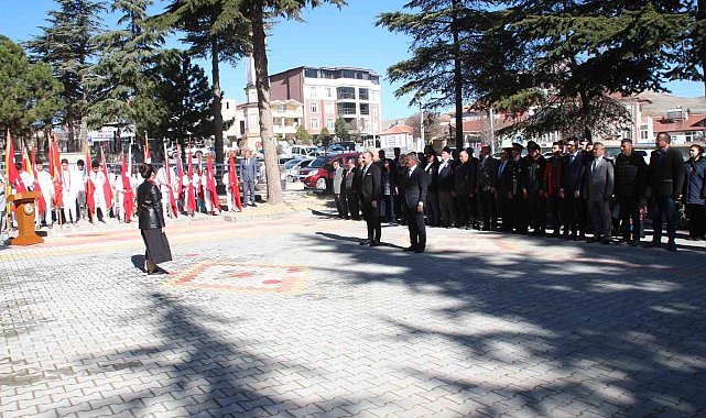 Yunak'ta Çanakkale Zaferi'nin 110. yıl dönümünde şehitler anıldı
