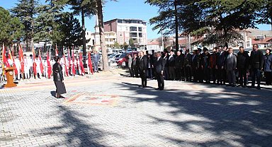 Yunak'ta Çanakkale Zaferi'nin 110. yıl dönümünde şehitler anıldı