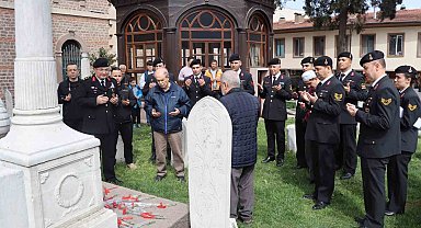 Zağnos Paşa Camii haziresinde yatan Şehit Yüzbaşı Necati Bey anıldı
