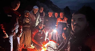 120 kiloluk keçi için ekipler seferber oldu