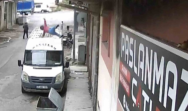 2'nci kattan çöp konteynerine düşen bebek güvenlik kamerasına yansıdı