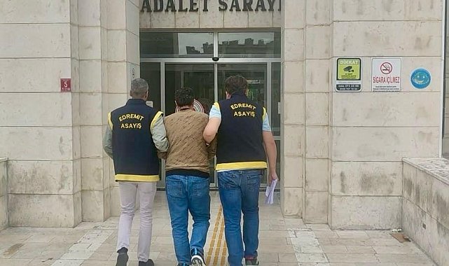 77 yıl hapis cezası olan şahıs Balıkesir'de yakalandı