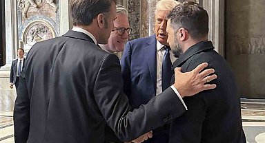 ABD, Ukrayna, Fransa ve İngiltere liderleri Vatikan'da bir araya geldi