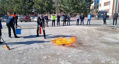 AFAD'dan polis ekiplerine yangın eğitimi