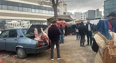 Ağrı'da hijyen kurallarına aykırı şekilde satışı yapılan 150 kilogram et imha edildi