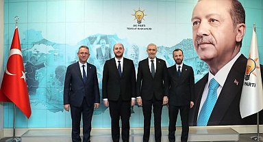 AK Parti milletvekillerinden AK Parti Teşkilat Başkanı Ahmet Büyükgümüş'e hayırlı olsun ziyareti