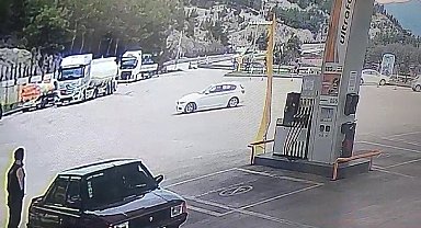Akaryakıt istasyonunda attığı drift pahalıya patladı