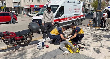 Aksaray'da motosikletler çarpıştı: 2 yaralı