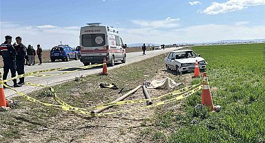 Aksaray'da otomobil tarım işçilerine çarptı: 1 ölü, 2 yaralı