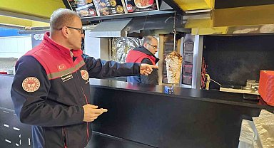 Akşehir'de döner satış yerleri denetlendi
