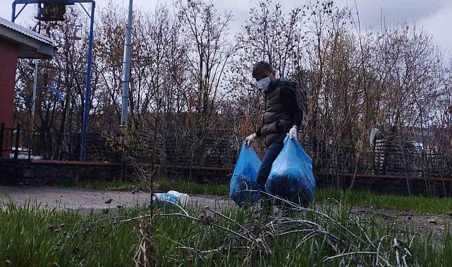 Akyaka'da çevre temizliği kampanyası