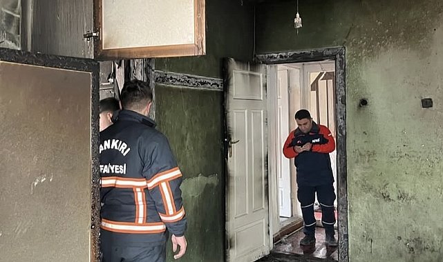 Alevlere teslim olan ev kullanılamaz hale geldi