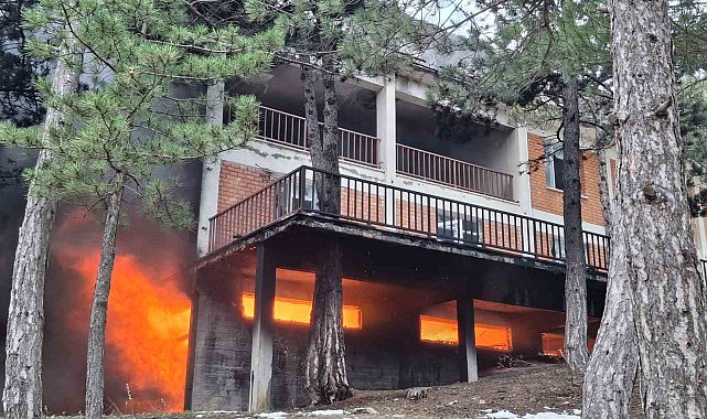Amasya'da 3 katlı binada çıkan yangın ormana sıçramadan söndürüldü