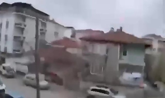 Amasya'da deprem anı kamerada