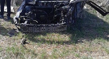 Ankara'da iki aracın karıştığı kazada otomobil takla attı: 1 yaralı