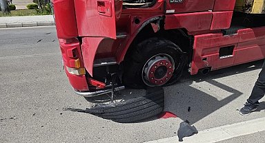 Antalya Kumluca'da trafikte korkutan patlama!