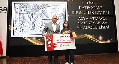 AOSB'nin geleneksel resim yarışmasında ödüller sahiplerini buldu