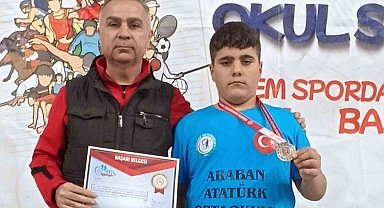 Arabanlı öğrenci, Türkiye Tekvando Şampiyonası'nda Gaziantep'i temsil edecek