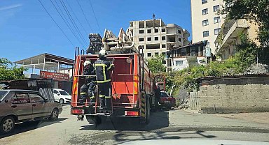 Aspiratörden çıkan yangın paniğe neden oldu