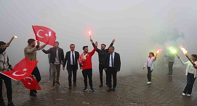 Avrupa şampiyonu Harun Algül, Şırnak'ta coşkuyla karşılandı