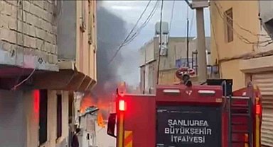 Ayakkabı atölyesinde korkutan yangın