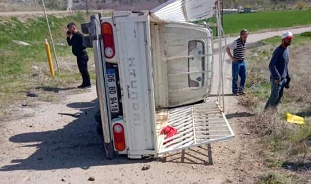 Ayaş'ta trafik kazası: 2 yaralı