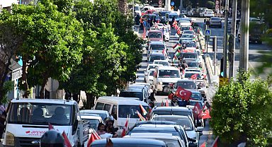 Aydın'da Gazze için konvoy düzenlendi