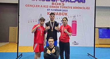 Aydınlı sporculardan Türkiye Şampiyonası'nda 3 altın madalya