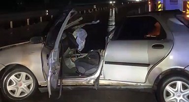 Babaeski'de trafik kazası: Otomobilde sıkışan yaralıyı itfaiye kurtardı