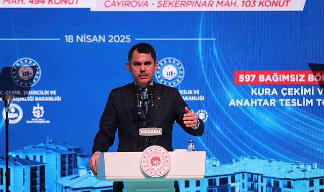 Bakan Kurum Kocaeli'de açıkladı: "Vatandaşlarımız bundan böyle 2,5 milyon liraya kadar finans desteği alabilecek"