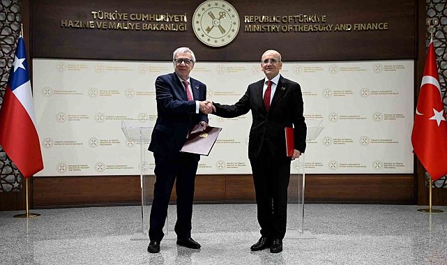 Bakan Şimşek, Şili Bakanı Klaveren ile iş birliği protokolü imzaladı