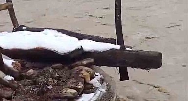 Bartın'da dere taştı, köprü yıkıldıı