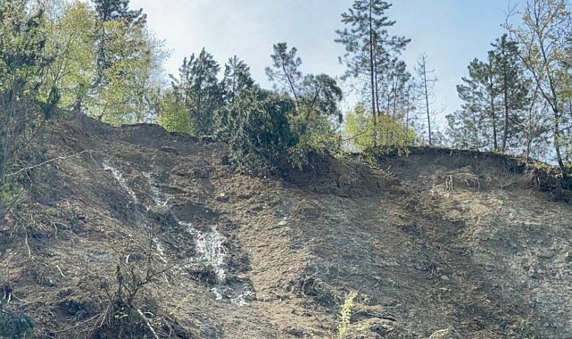 Bartın'da heyelan