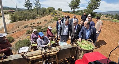 Başkan Pütün, Genel Başkan Yardımcısı Osmanağaoğlu ile birlikte Beyağaçlı çiftçilerle buluştu