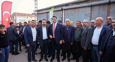 Başkan Yılmaz'a Kozluyazı'da coşkulu karşılama