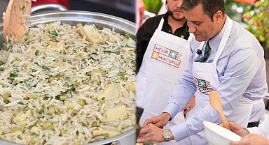 Başkan Zeyrek'ten "Enginarlı Mesirli Bahar Pilavı"
