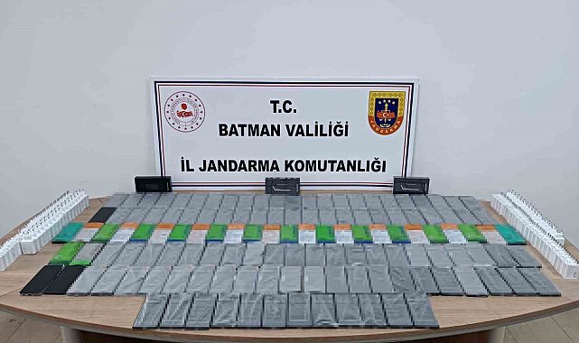 Batman'da 132 kaçak cep telefonu ele geçirildi