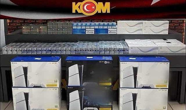 Batman'da gümrük kaçağı sigara ve oyun konsolu ele geçirildi