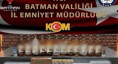 Batman'da kaçak sigara ve alkol ele geçirildi