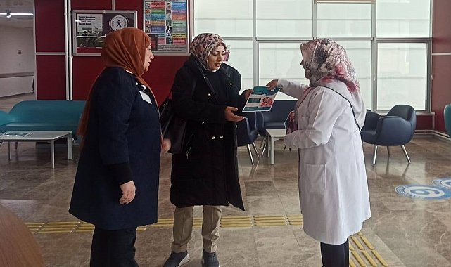 Bayburt Devlet Hastanesinde kanser hastalığıyla alakalı bilgilendirme yapıldı