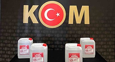 Bayburt'ta 20 litre kaçak etil alkol ele geçirildi